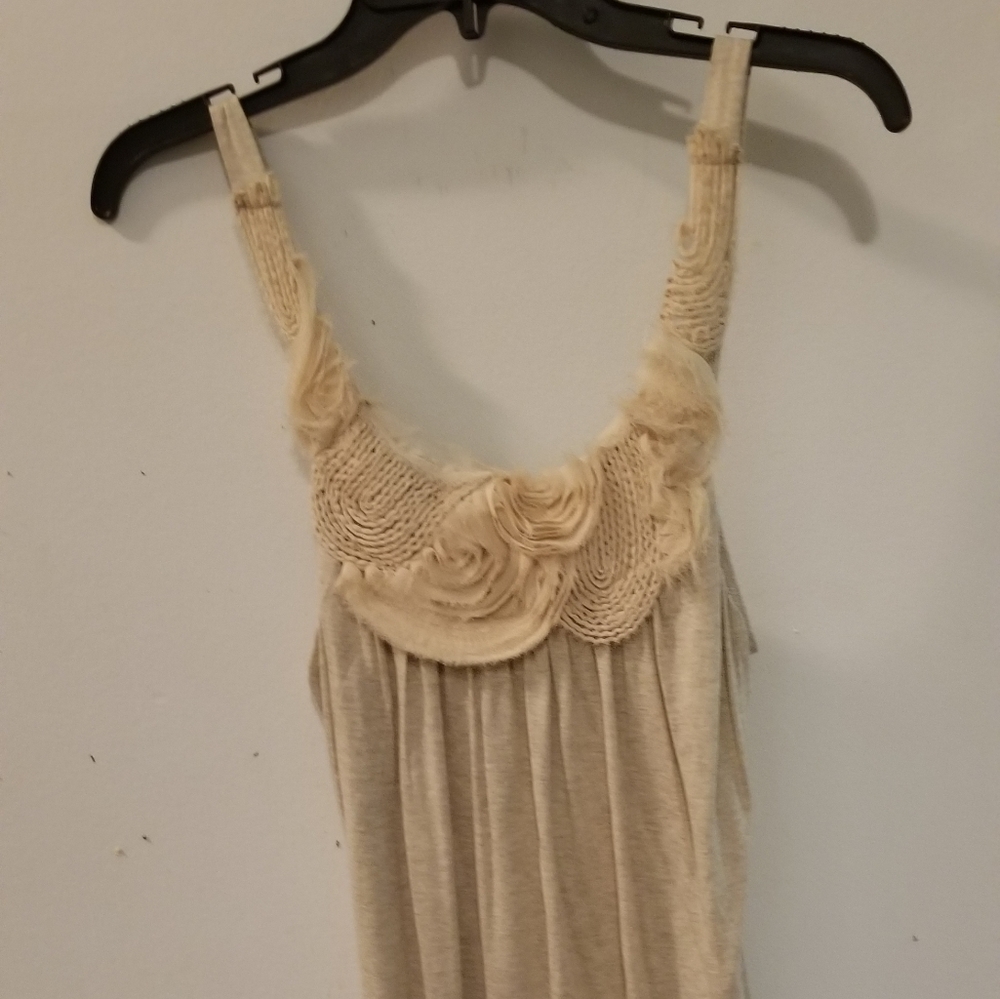 Brand New Dress, Le Chateau,Small, tan color, cotton, gorgous, light and cozy 🌹